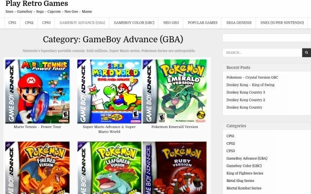 Retro games that you can play online right now