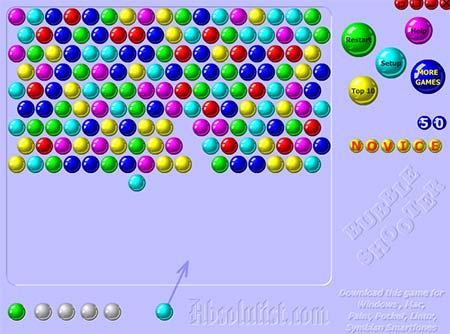 Bubble shooter game
